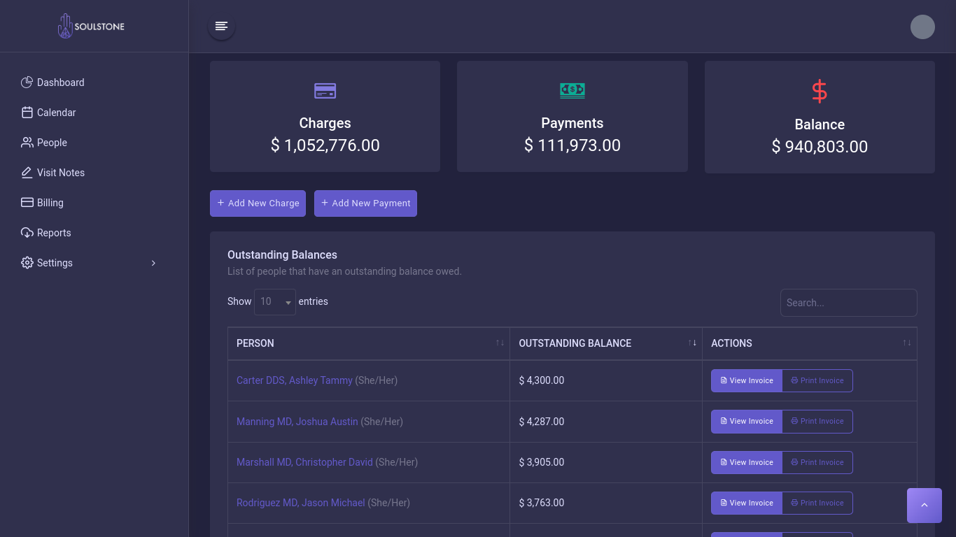 OpenSoulstone billing